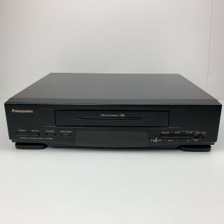 Panasonic 4 Head Omnivision VCR Model PV - 4504 W/ Remote VHS Player Cables 2
