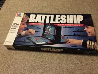 1990 Vintage Battleship Classic Board Game By Milton Bradley