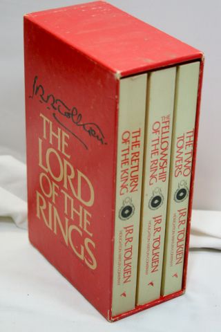 The Lord Of The Rings Tolkien Trilogy 2nd Ed.  Box Houghton Mifflin Company 1965