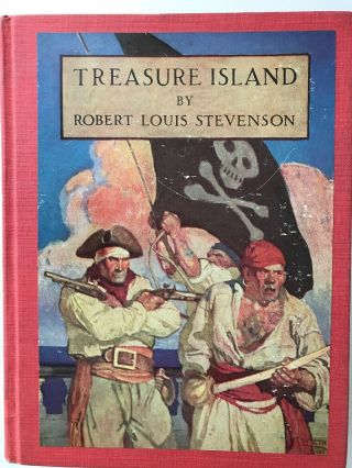 Robert Louis Stevenson Treasure Island N.  C.  Wyeth Illustrations 1939 Hc Vg