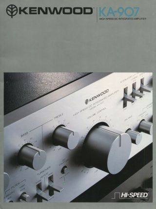 Kenwood Ka - 907 Integrated Amplifier Brochure 1978