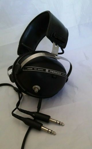 Vintage Pioneer Se - Q404 4 - Ch Black Quadraphonic Audio Over The Ears Headphones