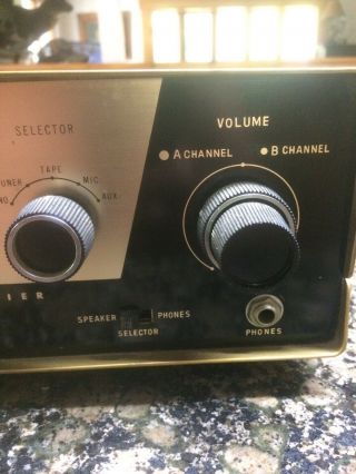 Vintage AMD Stereo Amplifier Model YA - 120A - Not 4