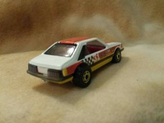 VTG 1979/1980s HOT WHEELS RARE WHITE TURBO MUSTANG GT GOLD HOT ONES MALAYSIA 3