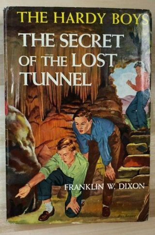 The Hardy Boys 29 Secret Of Lost Tunnel By Franklin W Dixon (c) 1950 G&d Hc W/dj