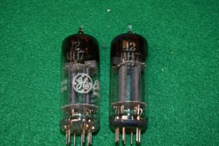 Two 12bh7 Ge Audio Receiver Preamplifier Vacuum Tube Pair