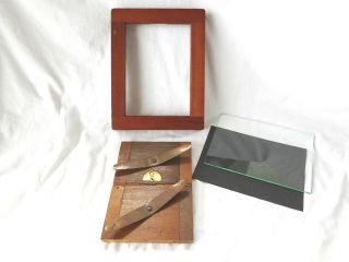 Wooden Contact Printing Frame - 5x7 - Montgomery Ward - Vintage Darkroom - -