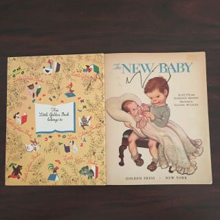 Vintage 1948 The Baby Little Golden Book Eloise Wilkin M Edition — VG 2