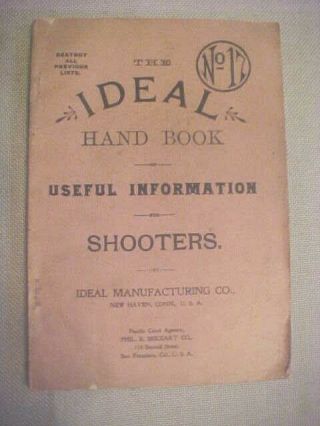 Ideal Hand Book Of Useful Information For Shooters No 17