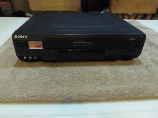 Sony Slv - N50 Vhs Vcr Video Cassette Player Recorder Hifi Stereo