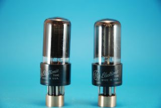 Matched Pair Ge 26l6gt Beam Power Output Tubes Radio Amplifier Same Codes