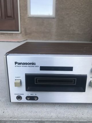 Vintage Panasonic 8 Track Stereo Record Deck 2