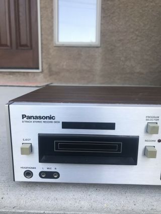 Vintage Panasonic 8 Track Stereo Record Deck 5