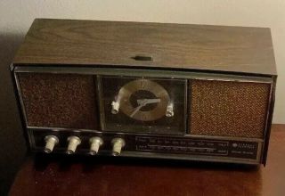 Vintage GE Alarm Clock & AM FM Radio Dual Speakers Solid State 2