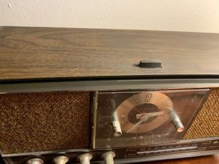 Vintage GE Alarm Clock & AM FM Radio Dual Speakers Solid State 8