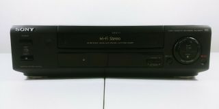 Sony Black Slv - 660hf Vcr Vhs Hifi Stereo 4 Head And