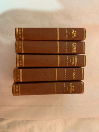 Set Of 5 Pearl S Buck Books The Exile,  A House Divided,  Fighting Angel,  Sons,