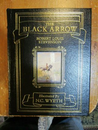 The Black Arrow By Robert Louis Stevenson Easton Leather Illustrator N.  C.  Wyeth