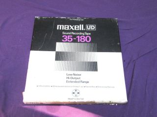 Maxell Ud 35 - 180 Sound Recording Tape Metal Reel 3,  600 Ft.  Country Music