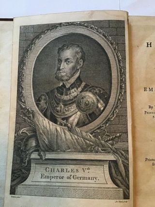 1782 dedicated to King George III - The History of the Reign of Charles V Vol II 3