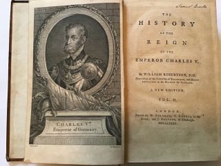 1782 dedicated to King George III - The History of the Reign of Charles V Vol II 4