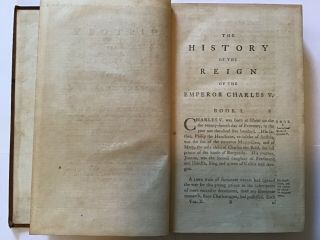 1782 dedicated to King George III - The History of the Reign of Charles V Vol II 5