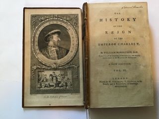 1782 dedicated to King George III - The History of the Reign of Charles V Vol III 4