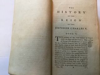 1782 dedicated to King George III - The History of the Reign of Charles V Vol III 5