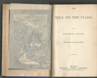 The Mill On The Floss George Eliot Hardcover (william L Allison Publisher)