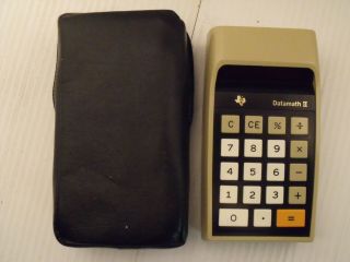 Texas Instruments Ti - 2500 - Ii Datamath Calculator With Case Led Display