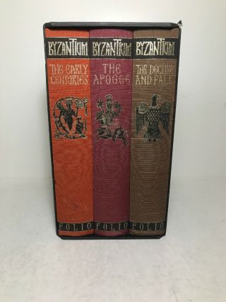 Byzantium,  John Julius Norwich,  Folio Society,  3 Volume Set With Case