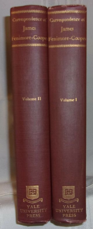 CORRESPONDENCE OF JAMES FENIMORE - COOPER First edition 1922 2 Vol.  Set HCs 3