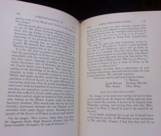 CORRESPONDENCE OF JAMES FENIMORE - COOPER First edition 1922 2 Vol.  Set HCs 4