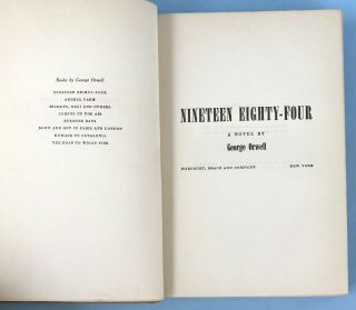Nineteen Eighty - Four (1984) - George Orwell - BCE Book Club Edition Hardcover - 1949 3