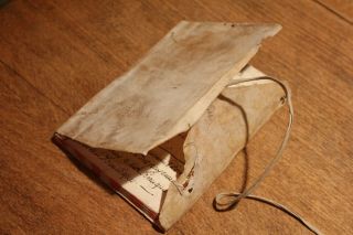 1812 manuscript diary book 60p with parchment cover lace 2