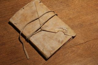 1812 manuscript diary book 60p with parchment cover lace 3