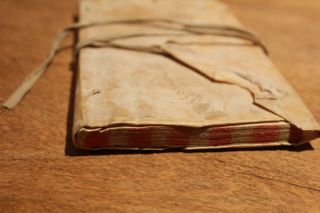 1812 manuscript diary book 60p with parchment cover lace 4