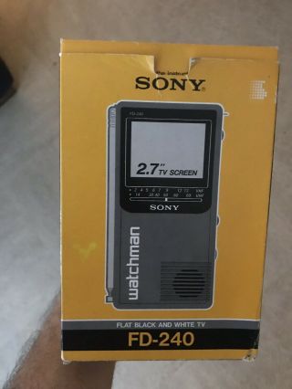 Sony Walkman Portable TV FD - 240 3
