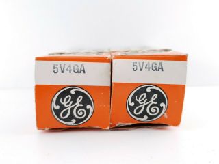 2 X 5v4ga General Electric Nos/nib 1960´s C22 Enair