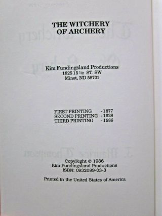 Thompson,  J.  Maurice The Witchery of Archery 4