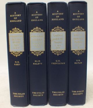 4x Bundle Of A History Of England Folio Society Edition Hardback Books - O10