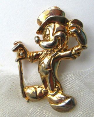 Wendy Gell Signed Walt Disney Vintage Mickey Mouse Brooch Pin