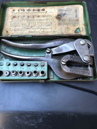 Vintage Sheet Metal Hole Punch Tool