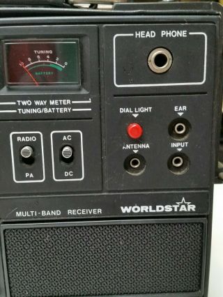 WorldStar MG - 6000 Multi - Band Radio Receiver,  WB AIR VHF UHF CB TV AM FM PB SW 3