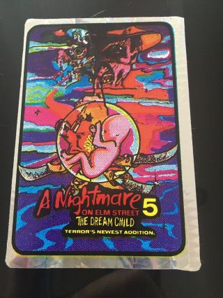Vintage Horror Prism Vending Sticker - A Nightmare On Elm Street 5