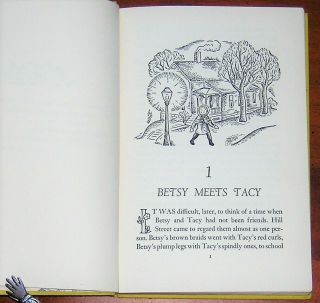 BETSY - TACY Maud Hart Lovelace Illustrated b Lois Lenski 13th Printing 1940 HC DJ 8
