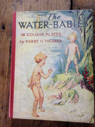 Vintage Childrens Book The Water Babies By Harry G Theaker Sunshine Series 1950s