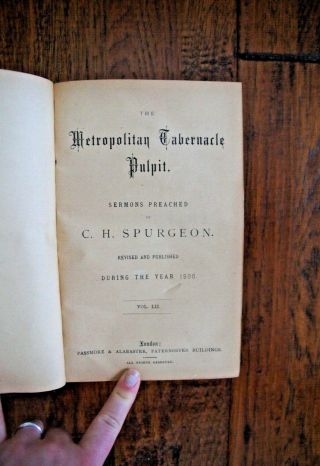 1906 C H SPURGEON Metropolitan Tabernacle Pulpit Sermons - Fine Half Leather 4