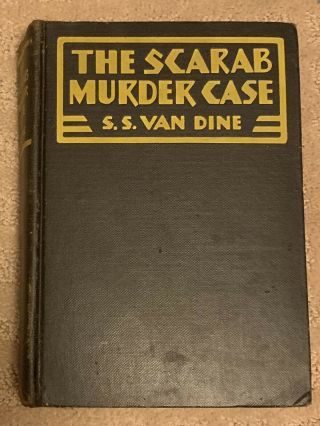 The Scarab Murder Case By S.  S.  Van Dine 1930 Hardcover