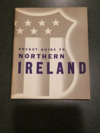 Vintage Us War Department Pocket Guide To Northern Ireland - Wwii